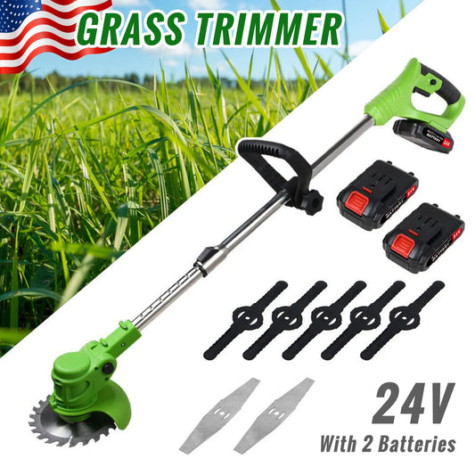Weed Trimmer Cordless 2-In-1 String Grass Cutter, Brushless Motor